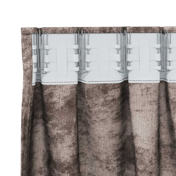 vidaXL Velvet Curtains 2 pcs Cappuccino 245 x 140 cm Velvet