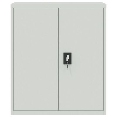vidaXL File Cabinet Light Grey 90x40x105 cm Steel