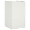 vidaXL Garden Planter White 40 x 40 x 50 cm Cold-rolled Steel