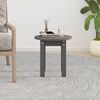 vidaXL Coffee Table Grey Ø 35x35 cm Solid Wood Pine