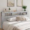 vidaXL LED Headboard Concrete Grey 220x18.5x103.5 cm Engineered Wood