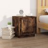 vidaXL Bedside Cabinet Smoked Oak 44x35x45 cm Engineered Wood