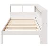 vidaXL Bookcase Bed without Mattress White 100x200 cm Solid Wood Pine