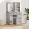 vidaXL Dressing Table 2 pcs Grey 50 x 41 x 135 cm Engineered wood
