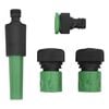 vidaXL Garden Hose with Fitting Set Green 0.75" 30 m PVC