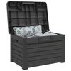 vidaXL Outdoor Cushion Box Anthracite 73x50.5x46.5 cm Polypropylene