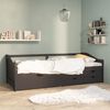 vidaXL 3-Seater Day Bed without Mattress Grey Solid Pinewood 90x200cm