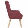 vidaXL Armchair Wine Red 63 x 67 x 94 cm Sherpa Fabric