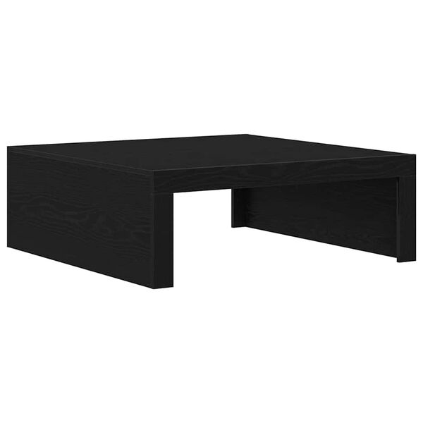 vidaXL Coffee Table Black Oak 100 x 100 x 35 cm Engineered Wood