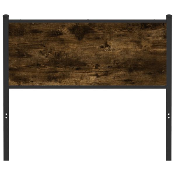 vidaXL Replace Headboard Smoked Oak 107 cm Engineered Wood and Steel