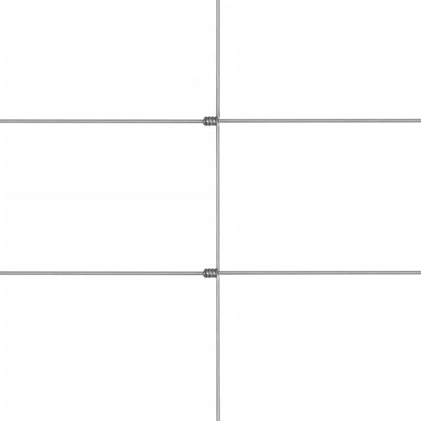 vidaXL Garden Fence Galvanised Steel 50x1.5 m Silver