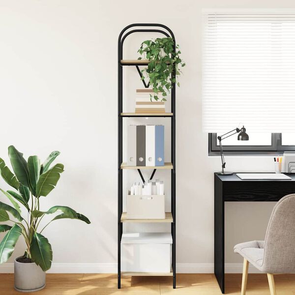 vidaXL Bookshelf Sonoma Oak 40 x 30 x 183 cm Engineered wood