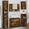 vidaXL Bathroom Furniture Set 5 pcs Smoked oak Engineered wood