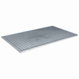 vidaXL Grating Silver 30 x 30 x 2 cm Hot-Dip Galvanised Steel
