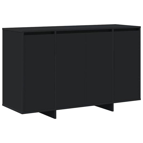 vidaXL Sideboard Black 120 x 41 x 75 cm Engineered wood