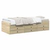 vidaXL Bed Frame with Storage Sonoma Oak 80 x 200 cm Engineered Wood