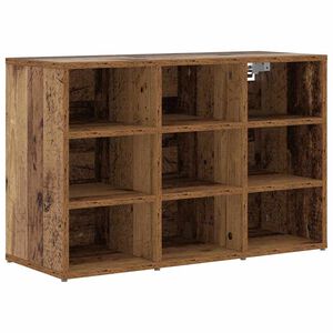 vidaXL Shoe Cabinet Old Wood 77.5 x 30 x 51 cm Engineered Wood