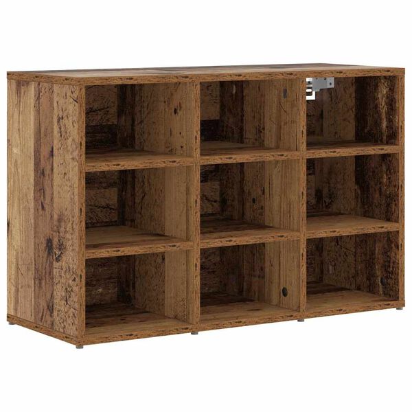 vidaXL Shoe Cabinet Old Wood 77.5 x 30 x 51 cm Engineered Wood