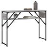 vidaXL Console Table with Shelf Grey Sonoma 105x30x75cm Engineered Wood