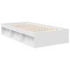 vidaXL Bed Frame with Headboard White 100 x 200 cm Solid Pine Wood