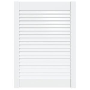 vidaXL Cabinet Door Louvred Design White 69x49.4 cm Solid Wood Pine