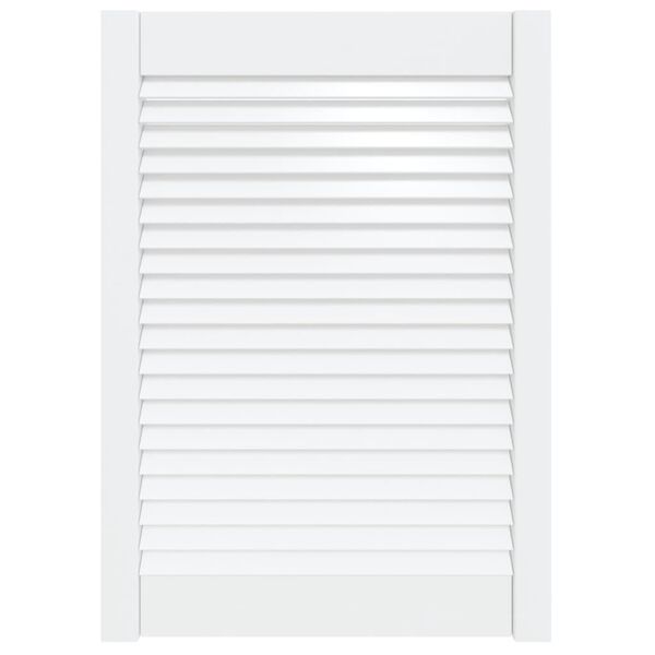 vidaXL Cabinet Door Louvred Design White 69x49.4 cm Solid Wood Pine