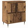 vidaXL Storage Cabinet 2 pcs Old Wood 60 x 35 x 70 cm