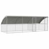 vidaXL Chicken Cage 3 pcs Silver 600 x 200 x 198.5 cm Galvanised Steel