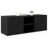 vidaXL TV Cabinet Black Oak 100 x 31.5 x 35 cm Engineered Wood
