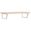 vidaXL Basin Shelf Wall Mounted Steel and Solid Wood Oak