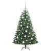 vidaXL Artificial Hinged Christmas Tree Green 120 cm PVC and Metal