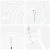 vidaXL Garden Dining Set 5 pcs White Aluminium
