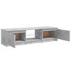 vidaXL TV Cabinet with LED Lights Concrete Grey 140x40x36 cm