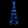 vidaXL Christmas Tree with Spike Blue 108 LEDs 180 cm