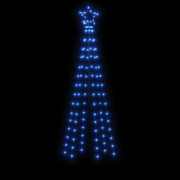 vidaXL Christmas Tree with Spike Blue 108 LEDs 180 cm