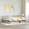 vidaXL Daybed with Trundle and Drawers without Mattress 90x200 cm