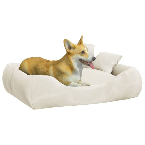 vidaXL Dog Cushion with Pillows Beige 75x58x18 cm Oxford Fabric