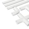 vidaXL PVC Pipe 2 pcs White 12.2 x 1.8 x 500 mm PP and PE