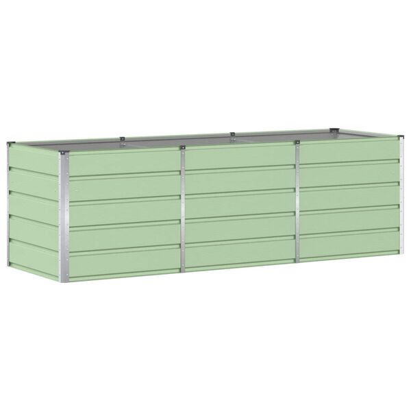 vidaXL Planter Green 240 x 80 x 75 cm Steel