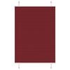 vidaXL Pleated Blind Bordeaux Red 85x150 cm Fabric Width 84.4 cm Polyester