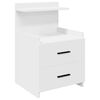 vidaXL Bedside Cabinets 2 pcs with 2 Drawers White 40x36.5x62 cm