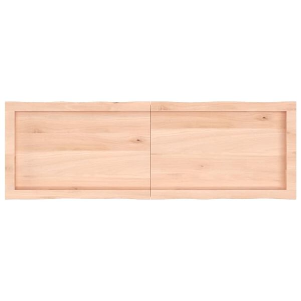 vidaXL Table Top 120x40x(2-4) cm Untreated Solid Wood Live Edge