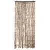 vidaXL Fly Curtain Beige and Brown 90x200 cm Chenille