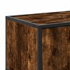 vidaXL TV Cabinet Smoked Oak 120x35x41 cm Engineered Wood and Metal