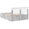 vidaXL Bed Frame Concrete Grey 150 x 200 cm Engineered Wood