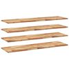 vidaXL Floating Shelves 4 pcs 160x40x2 cm Oil Finished Solid Wood Acacia