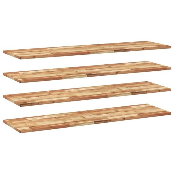 vidaXL Floating Shelves 4 pcs 160x40x2 cm Oil Finished Solid Wood Acacia