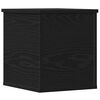 vidaXL Storage Box Black Oak 30 x 35 x 35 cm Engineered Wood