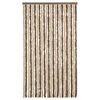 vidaXL Fly Curtain Dark Brown and Beige 100x220 cm Chenille