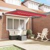 vidaXL Retractable Awning Red 350 x 250 cm Polyester and Aluminium